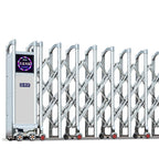QIGONG Automatic Retractable Gate, Aluminum, Wall Mount, 63x39 Inches, Customized Color, 15 Pounds