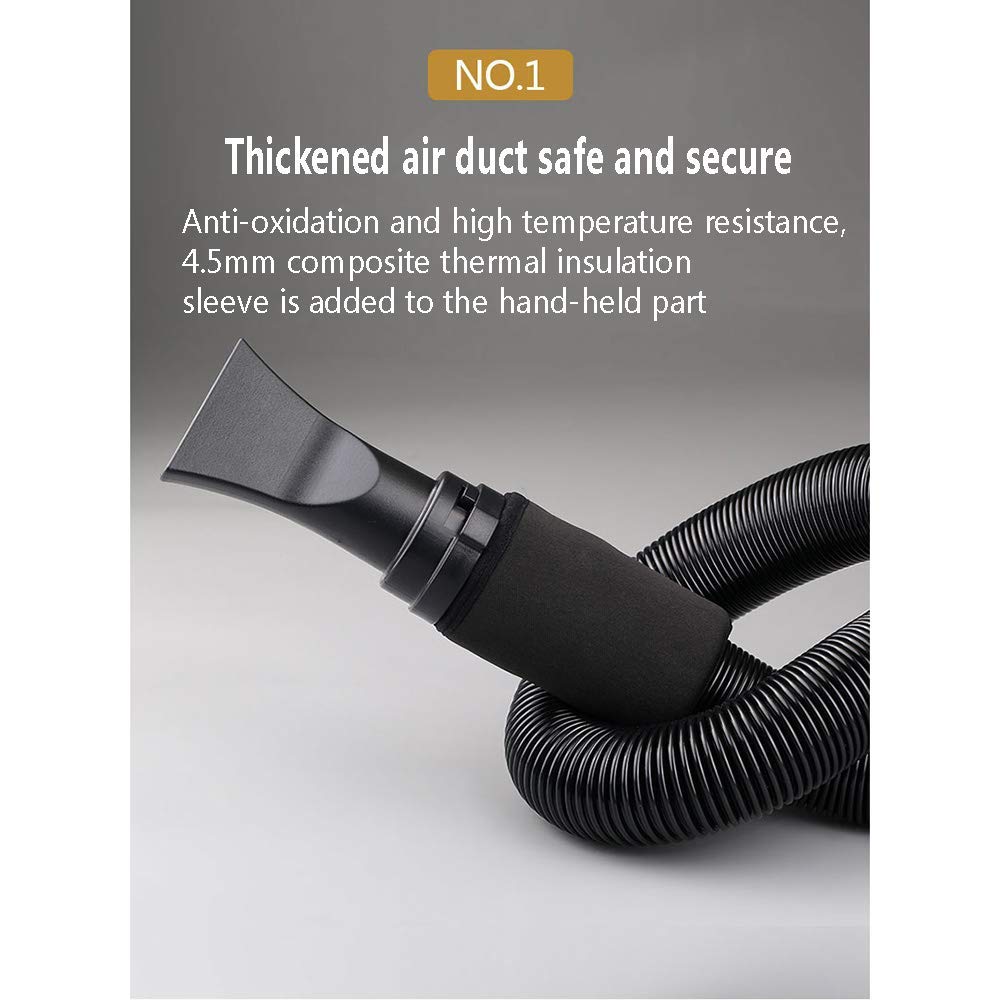 Dog Hair Dryer 2200W Variable Speed Cat Pet Grooming Hair Dryer Hairdryer Motorbike Motor Heater Blaster Fur Blower with 2 Gear Temperature Flexible Hose and 3 Nozzles,Green