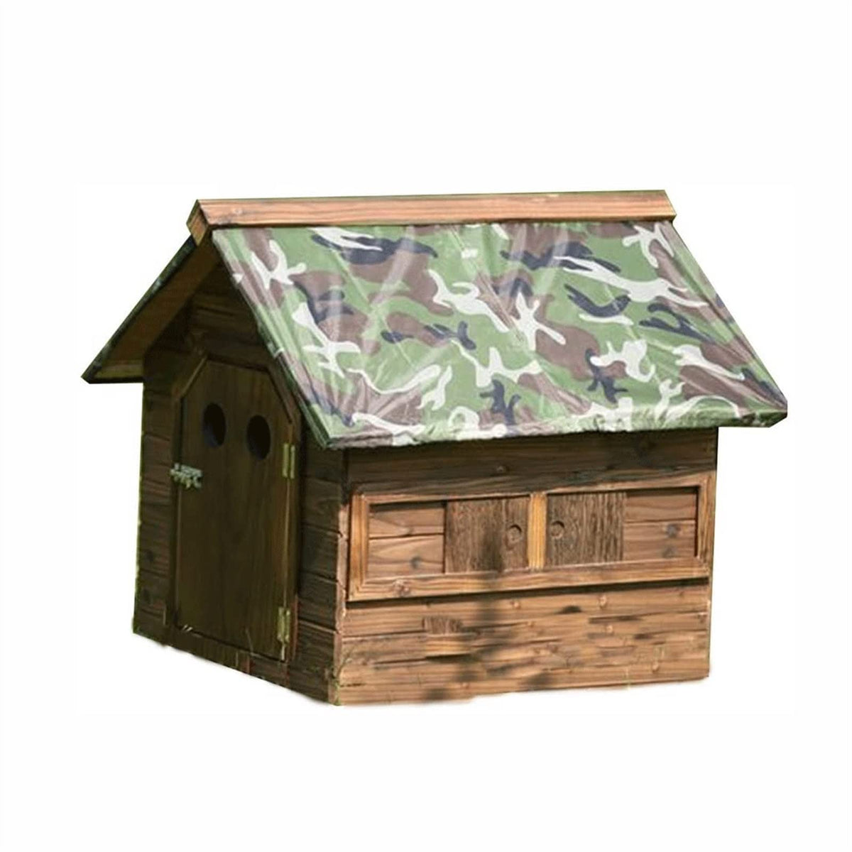 Dog House,Wooden Outdoor with Door Window Pet Log Cabin Kennel,Weather Resistant Waterproof with Door Flap Home Pet Furniture,for Small Medium Large Animals (Size : X-Large) ()