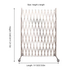Adjustable Stainless Steel Expandable Gate with Wheels, Retractable Traffic Barrier for Driveway, Flexible Crowd Control Solution, Safe and Durable Barrier System