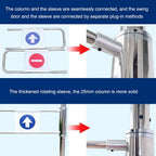 Stainless Steel Swing Safe Gate 90° One Way Access Door for Markets Lines Scenic Bars 100x100cmGate for Secure Entry