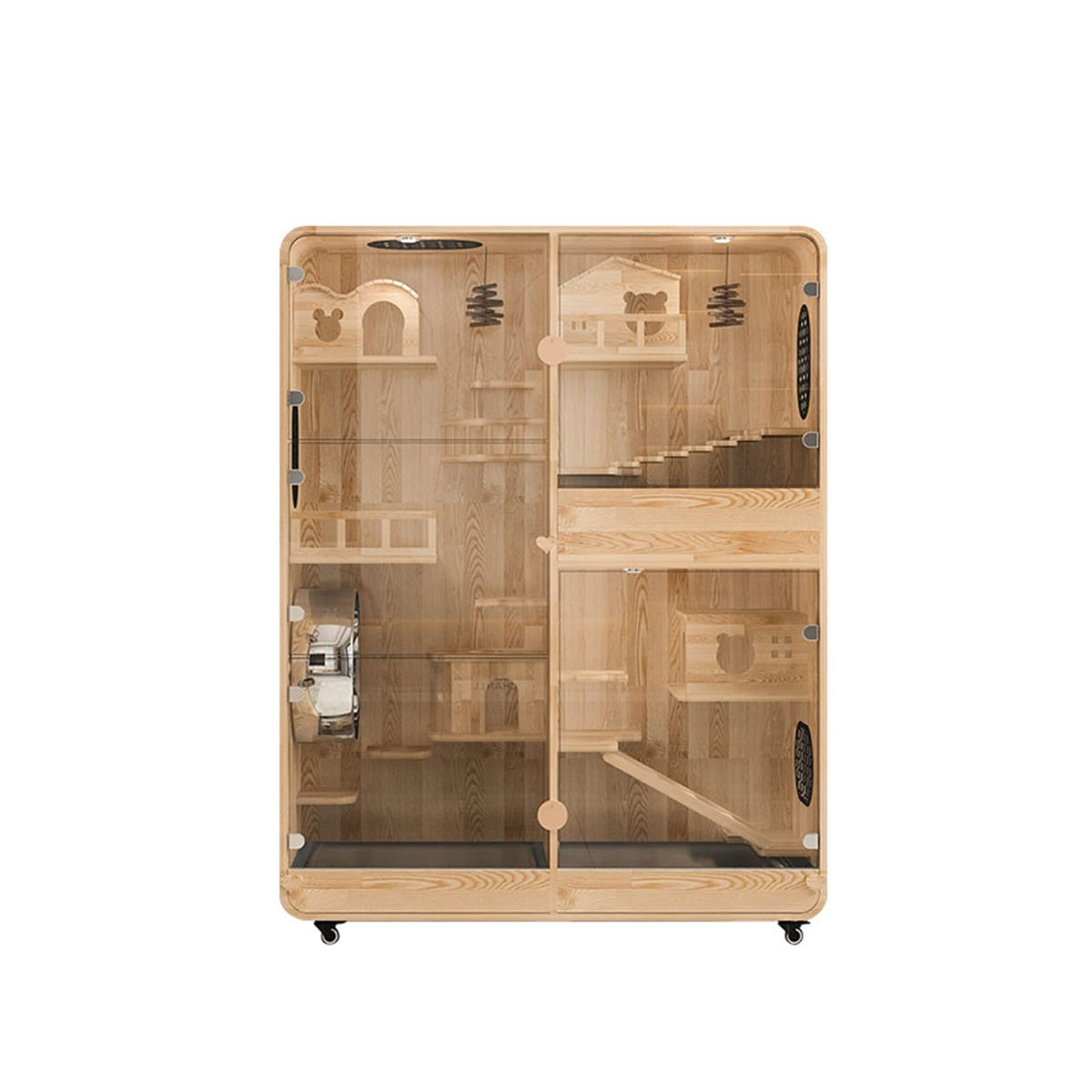 Cats Villa Small Pet House Cat Villa Wood Cage