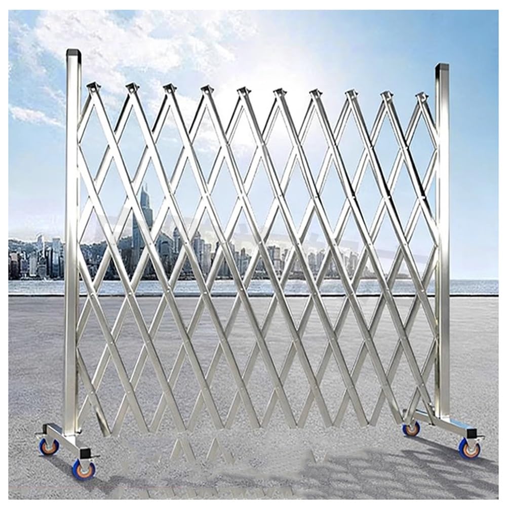 Portable 360° Rotating Safety Barrier - Expandable Stainless Steel Traffic Fence Gate (1.5 * 3m) for Ultimate Security, Road Control & Foldable Design