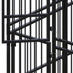 Large Dog Kennel Chicken coopruffland Dog kennelOutdoor Dog Kennel with Roof Steel 138.9 ft虏Suitable for Gardens and courtyards