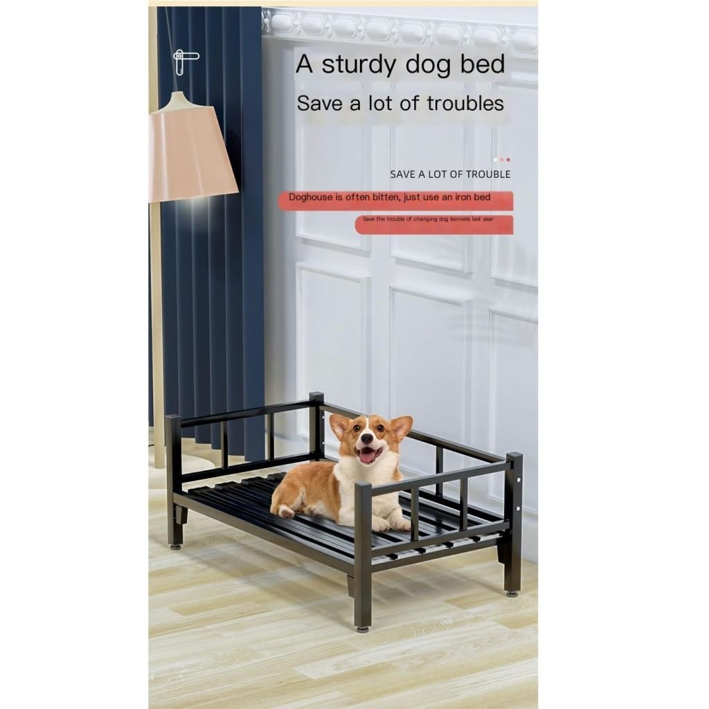 Pet Bed Dog Kennel Universal for All Seasons Winter Warm Cat Bed Off The Ground Dog Bed Pet Supplies Dog Camp Bed Pet Beds for Cats(White,XL120*65CM)