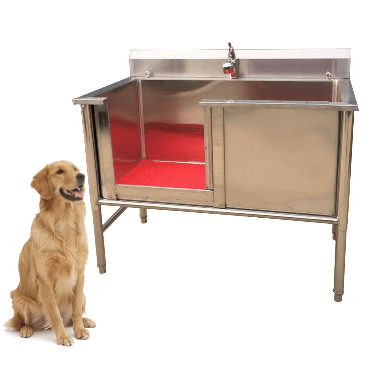 Pet Grooming Salon,Dog Grooming Tub,Dog Bathtub,Washing Sink for Home,Stainless Steel Dog Cat Washing Station for Large Dogs,Pet Dog Bathing Station,Dog Washing,80cm/31in