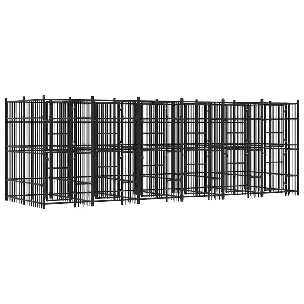 Steel Dog Kennel 119 ft² Outdoor Lockable