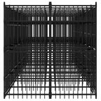 Large Outdoor Dog Kennel, Heavy Duty Powder-Coated Steel Pet Exercise Playpen for Large Breeds, Secure Lockable Walk-in Dog Run for Garden and Backyard