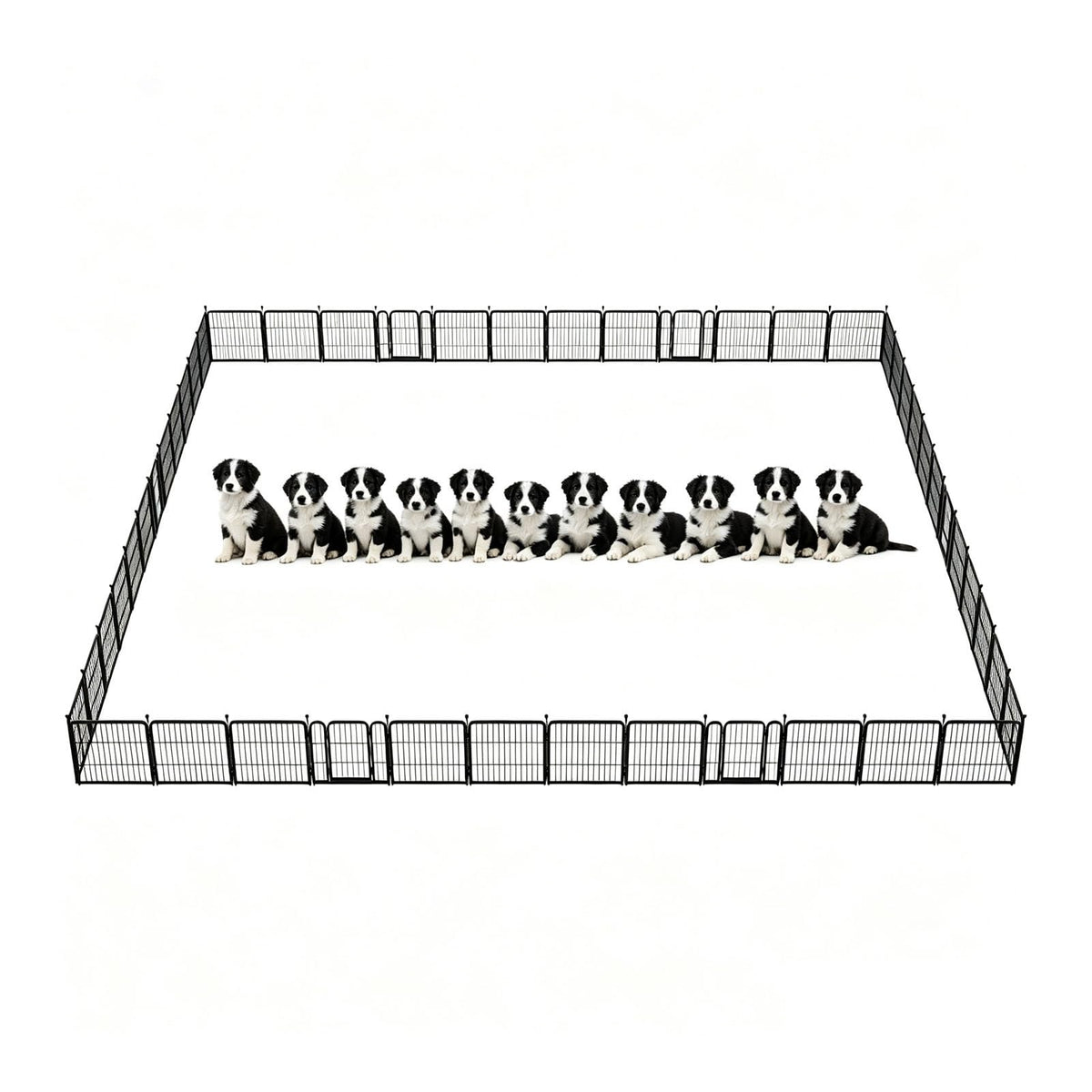 Dog Run Fence, Outdoor Dog Fence, for Indoor and Outdoor Use, Easy to Assemble(80cm*80cm-48pcs)