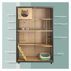 Animal Cage Cat Villa cat House Large pet cage Super Free Space Cat Enclosure
