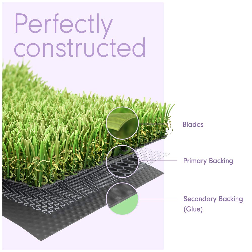 15 x 40 Feet Artificial Grass Mat for Dogs [Deluxe Realistic Synthetic Pet Turf Rug, Fake Grass Carpet for Puppy Potty Training Patch, Indoor or Outdoor Pee Pads]