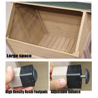 Dog Houses Large Outdoor Solid Wood Dog House Luxury Pet Shelter, Waterproof and Durable Four-Season Pet House, Easy to Install, 4 Sizes (Size : 130x120x110cm)
