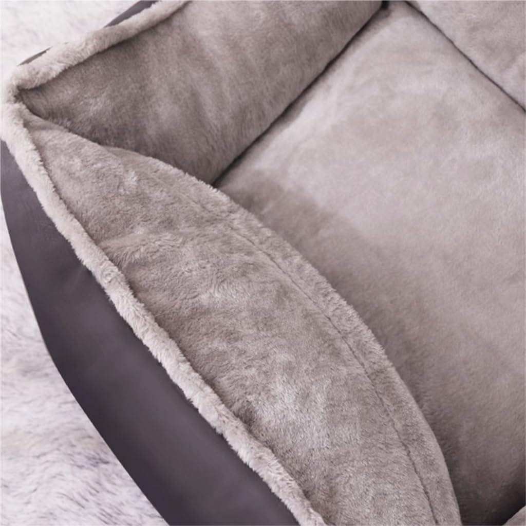 Dog Bed Kennel Autumn and Winter Soft Warm Large Dog Detachable Washable Dog Mattress Sofa Pet Supplies Pet Bed (Color : One Color, Size : 75cm*60cm*39cm) (One Color 47.2"L x 35.4"W x 16.9"Th)
