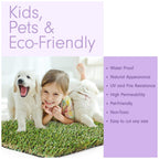 15 x 40 Feet Artificial Grass Mat for Dogs [Deluxe Realistic Synthetic Pet Turf Rug, Fake Grass Carpet for Puppy Potty Training Patch, Indoor or Outdoor Pee Pads]