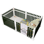 Crate Pet Fence Removable Small and Medium-Sized Dog Cage Dog Fence Pet Supplies 1 1.5m Pet Playpen (Black)
