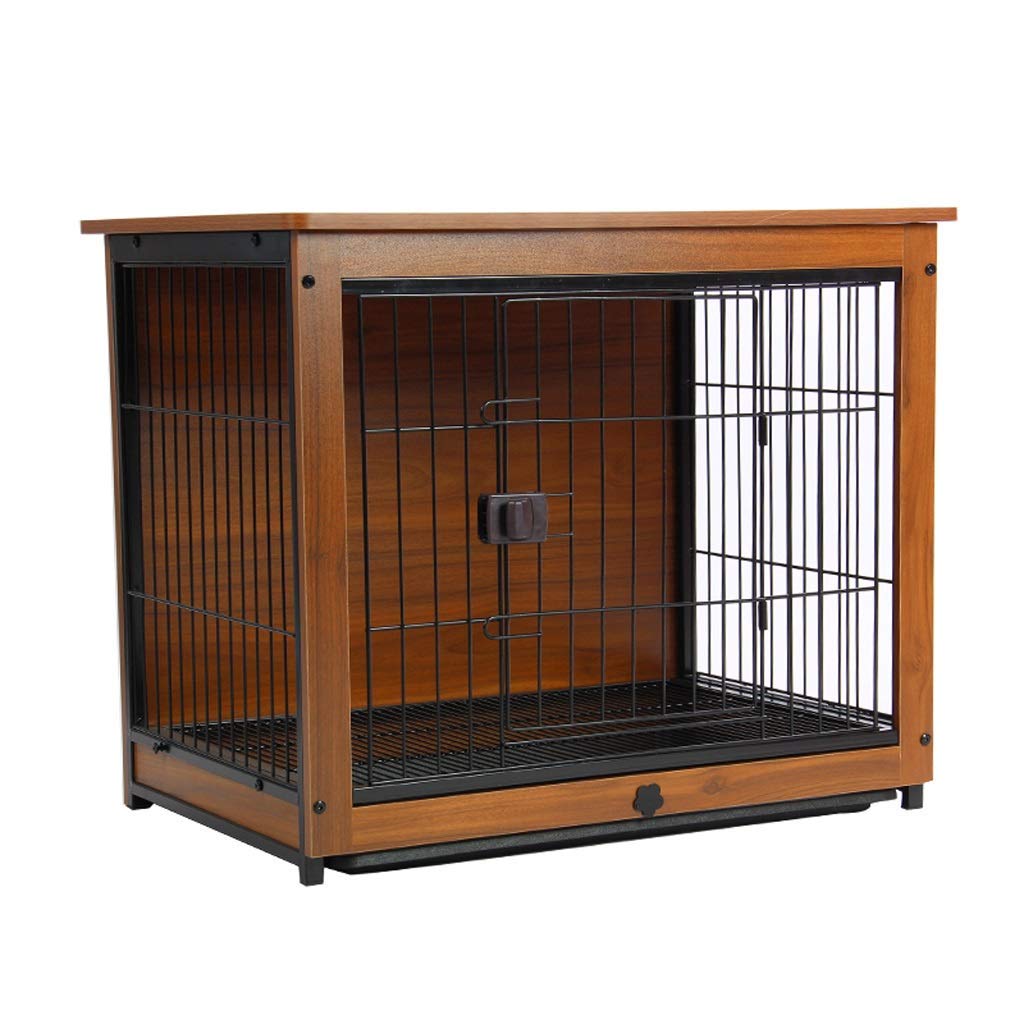 Crate Pet Cage with Crate Cover Pet Dog Cage Indoor Dog Fence Household Dog Bed Cat Rabbit Cage Pet Playpen (Medium)