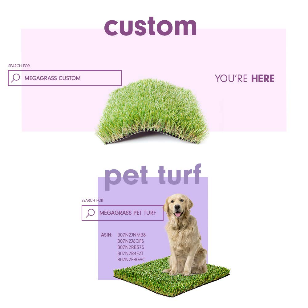 15 x 40 Feet Artificial Grass Mat for Dogs [Deluxe Realistic Synthetic Pet Turf Rug, Fake Grass Carpet for Puppy Potty Training Patch, Indoor or Outdoor Pee Pads]