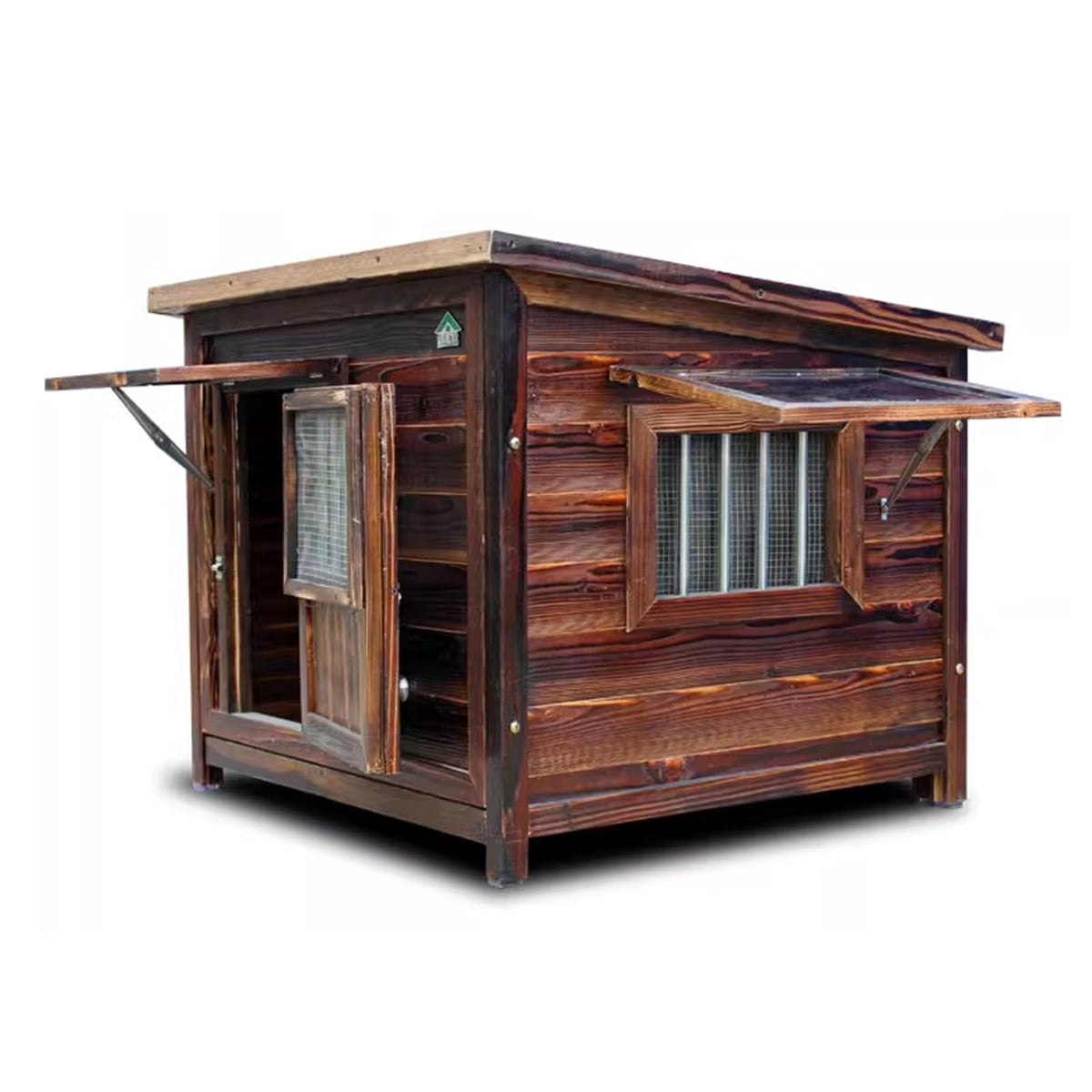 Luxury Wooden Dog Kennel, Extra Strong Dog Cage, Weatherproof, for Small Medium Large Dogs Indoor Outdoor, Dog Kennel for Playing and Resting,4XL