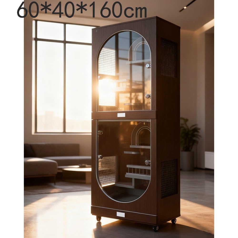 Cat Cage Elegant Cat Villa Spacious Indoor House Cage with Panoramic Views Treat Cats to a Luxurious Living Space in Style Pet House