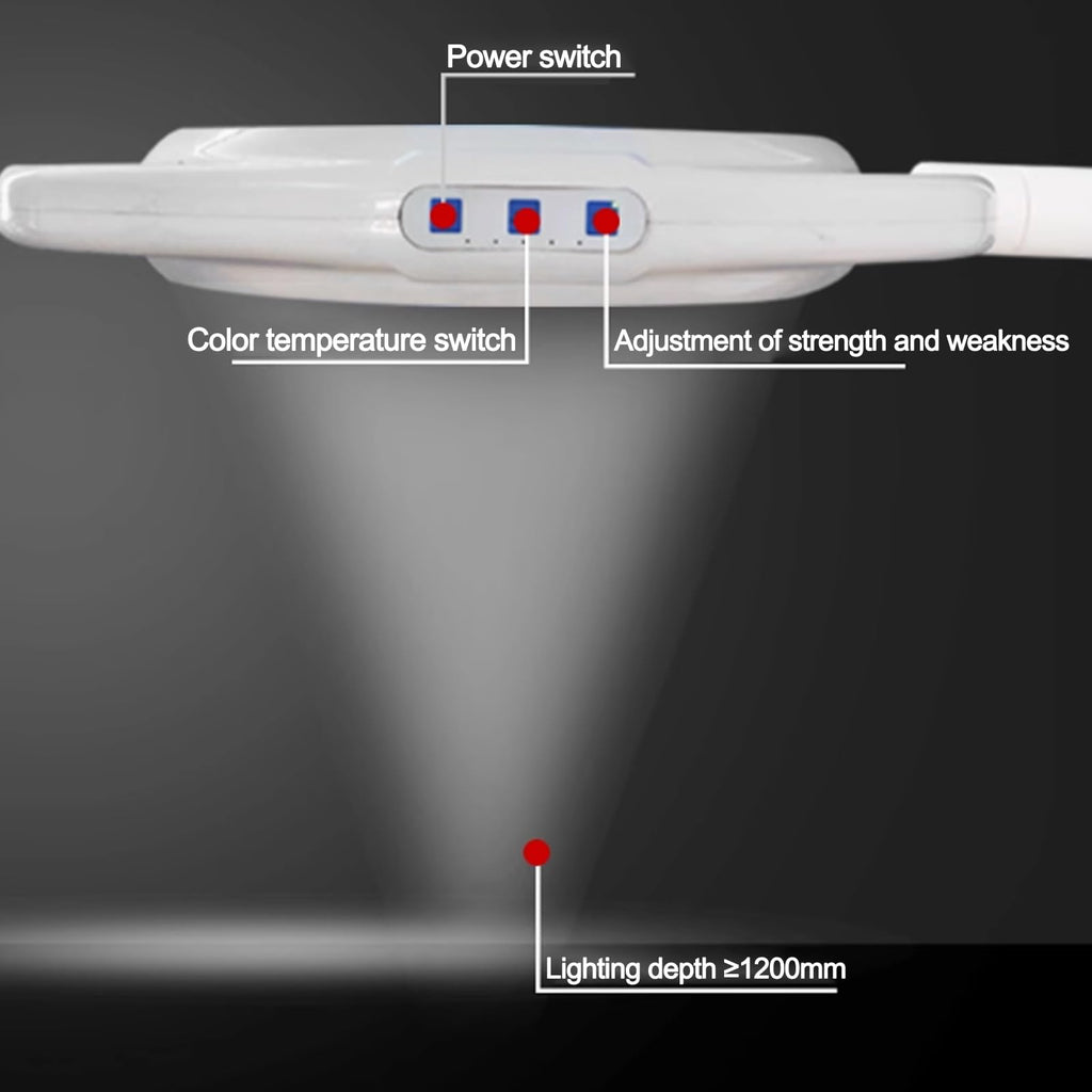 Operating Room Led Examination Lamp, 360 Degree Rotation Hanging Mobile Cold Light Surgical Lamp, Medical Gynecological Examination Lamp, Suitable For Hospitals, Beauty Salons, Pet Hospitals(Ceiling-m
