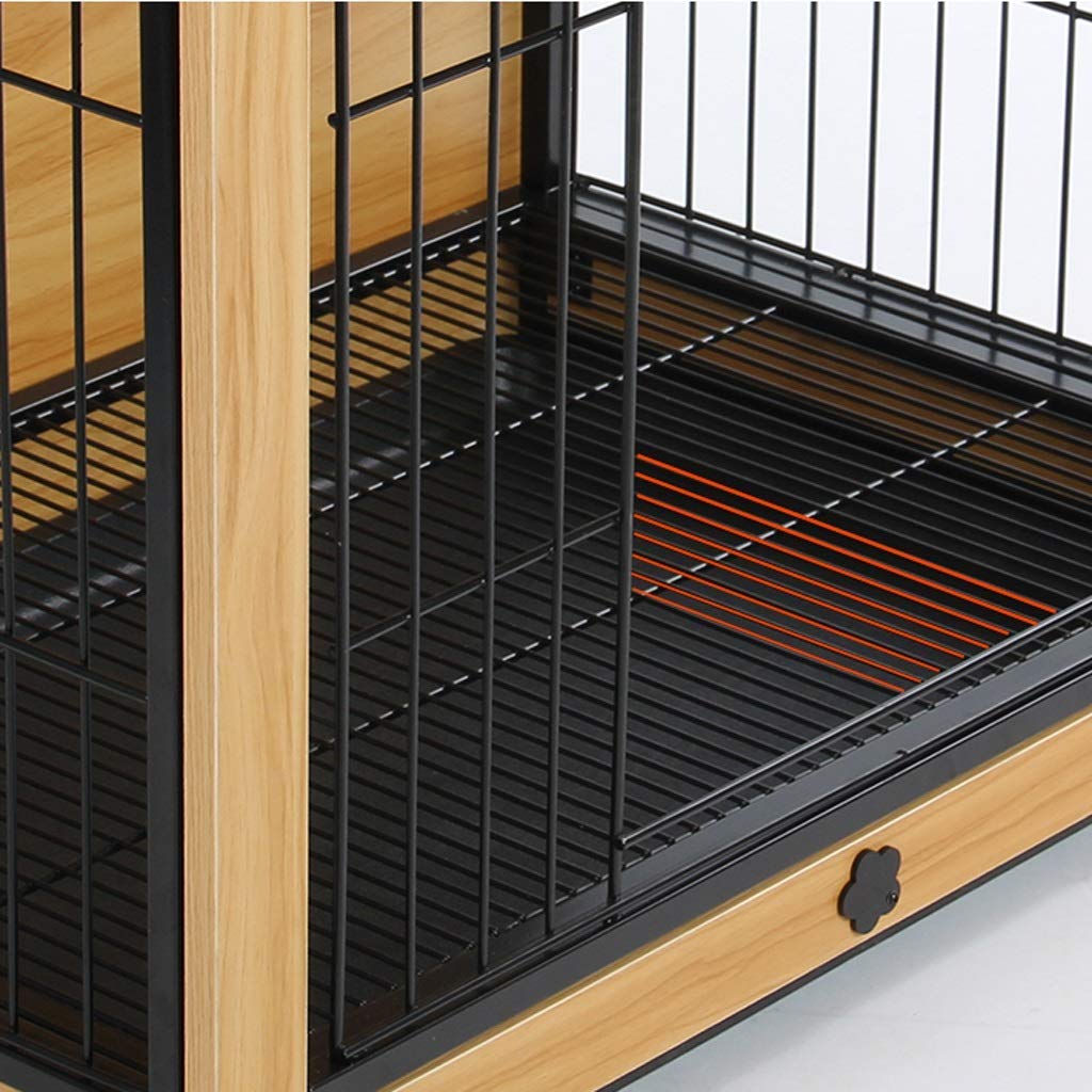 Crate Pet Cage with Crate Cover Pet Dog Cage Indoor Dog Fence Household Dog Bed Cat Rabbit Cage Pet Playpen (Medium)