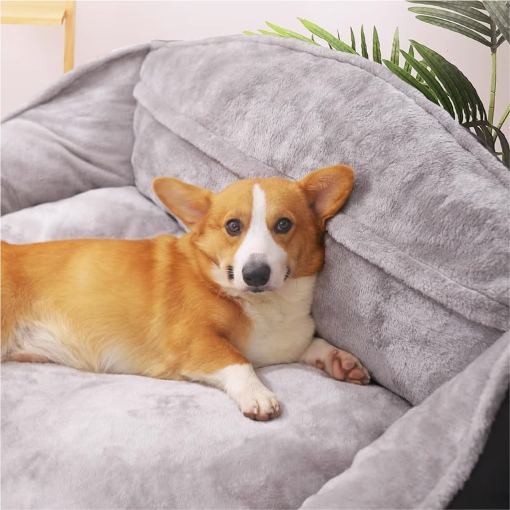 ALLC Dog Bed Kennel Autumn and Winter Soft Warm Large Dog Detachable Washable Dog Mattress Sofa Pet Supplies Cozy Sleeping Pet Bed for Cat and Dog (Color : One Color, Size : 75cm*60cm*39cm)