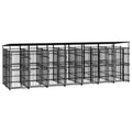 Large Dog Kennel Chicken coopruffland Dog kennelOutdoor Dog Kennel with Roof Steel 138.9 ft虏Suitable for Gardens and courtyards