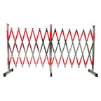 Retractable Stainless Steel Traffic Barrier, Foldable Door with Extendable Metal Posts, Ideal for Garages, Schools, Malls - P-Silver-5m Safety Solution