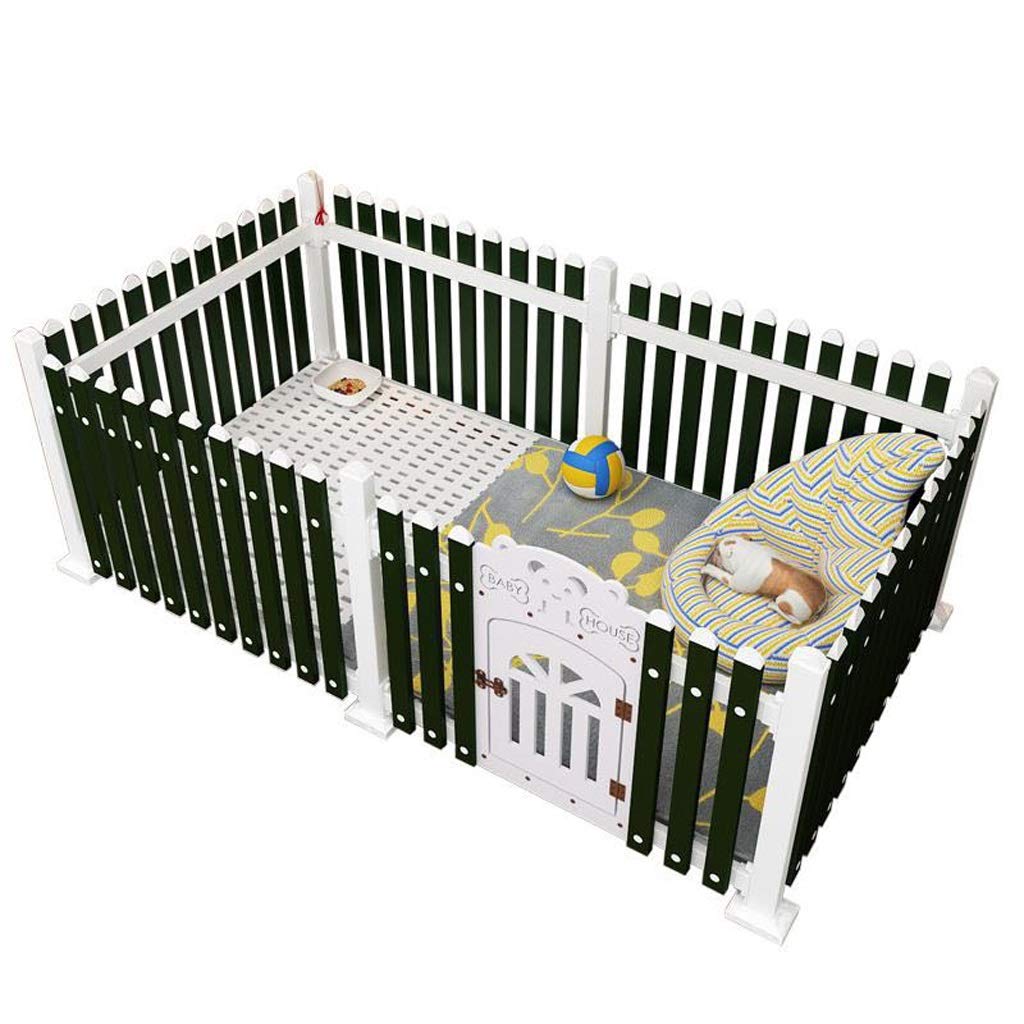 Dog Crate Pet Fence Removable Small and Medium-Sized Dog Cage Dog Fence Pet Supplies 11.5m Dog Cage (Black)