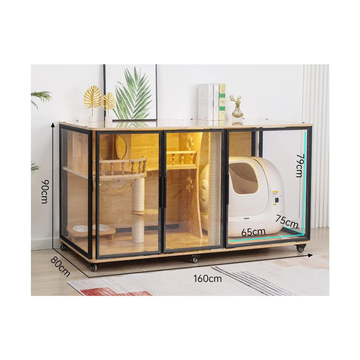 Pet House/Pet Cage Cat Cabinet cat Villa Indoor Home Small cat House Large Space pet Shop cat cage Cat Condo,