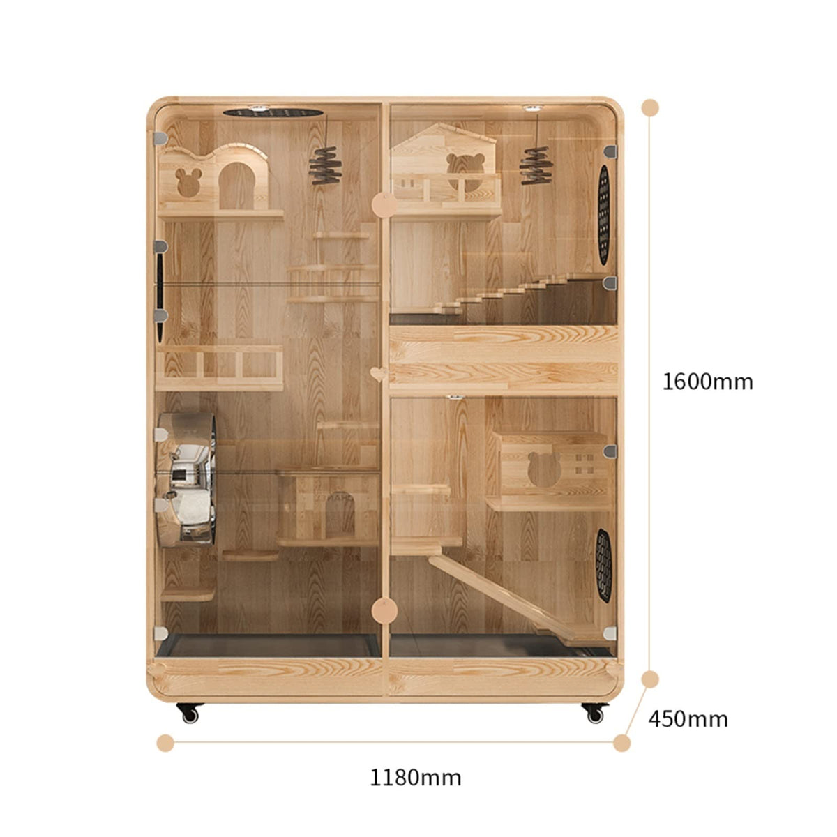 Cats Villa Small Pet House Cat Villa Wood Cage