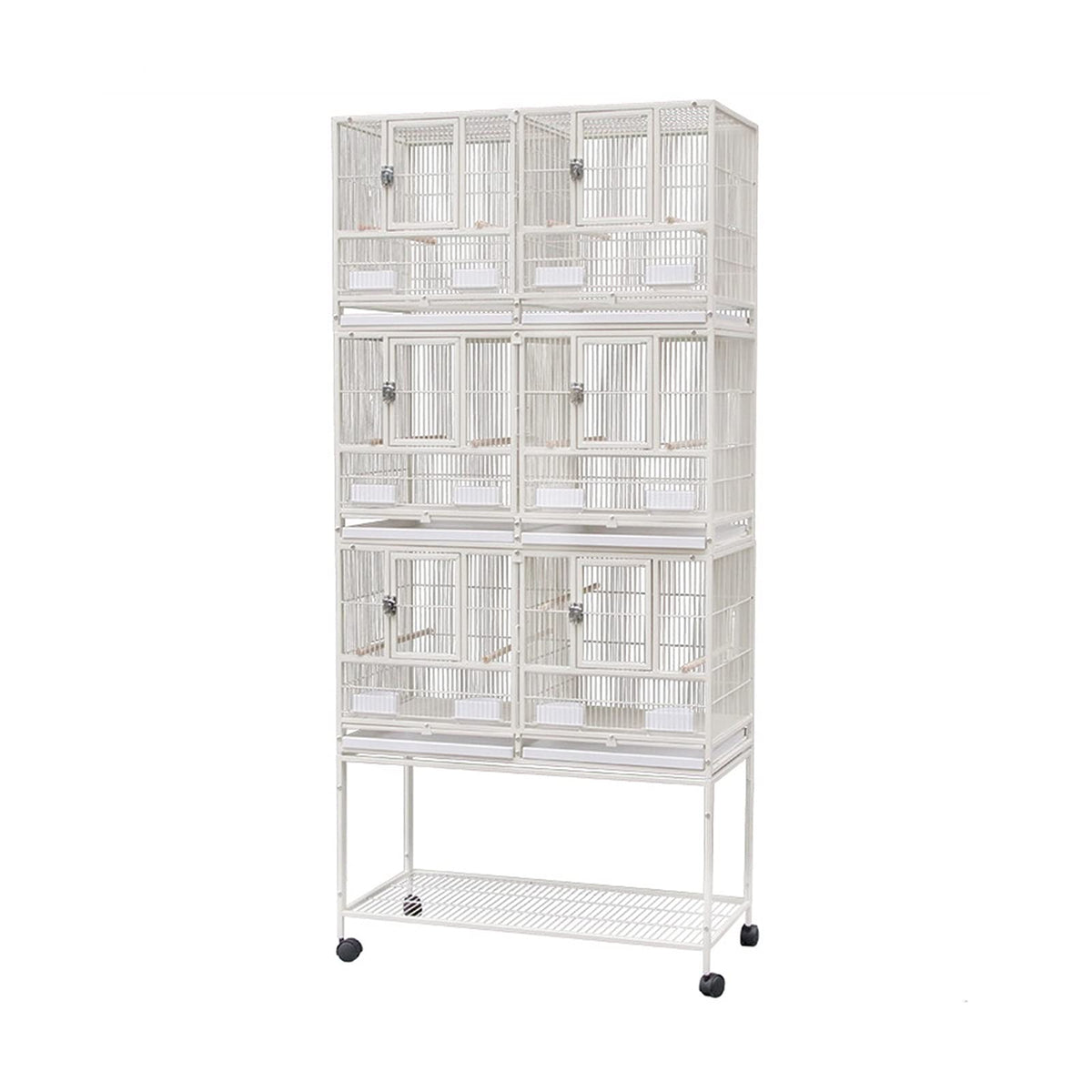 TOMYEUS Bird Cage European Luxury Parrot Cage Bird Cage Parrot Large Giant Oversized Villa Breeding Cage 95.5 * 45.5 * 209cm Pet Supplies