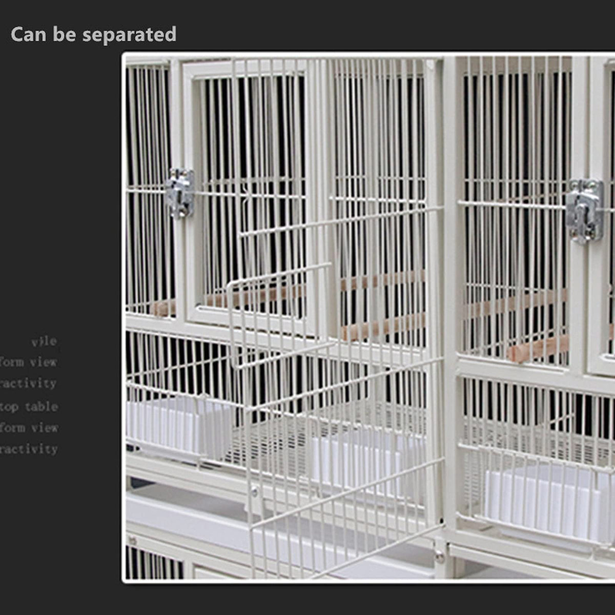TOMYEUS Bird Cage European Luxury Parrot Cage Bird Cage Parrot Large Giant Oversized Villa Breeding Cage 95.5 * 45.5 * 209cm Pet Supplies