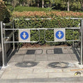 Stainless Steel Swing Safe Gate 90° Entryfor Markets Lines Scenic Bars 1 Way Access Door 120 x 100cm