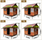 Dog Crate, Dog Cage Dog Crates Solid Wood Dog House Outdoor Rainproof Outdoor Pet Kennel Warm Large Dog Cage Winter Indoor Cage 6XL