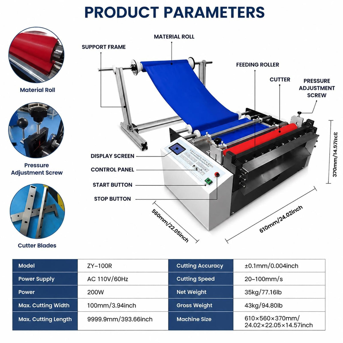 Bubble Wrap Cutting Machine, Microcomputer Roll Slicer
