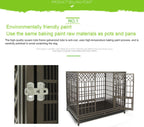 VIDECOR Heavy-Duty Dog Crate, Dog Cage, for Medium and Large Dogs, Small Door with Skylight, Easy Cleaning, Pet Cage,125 * 93 * 115cm