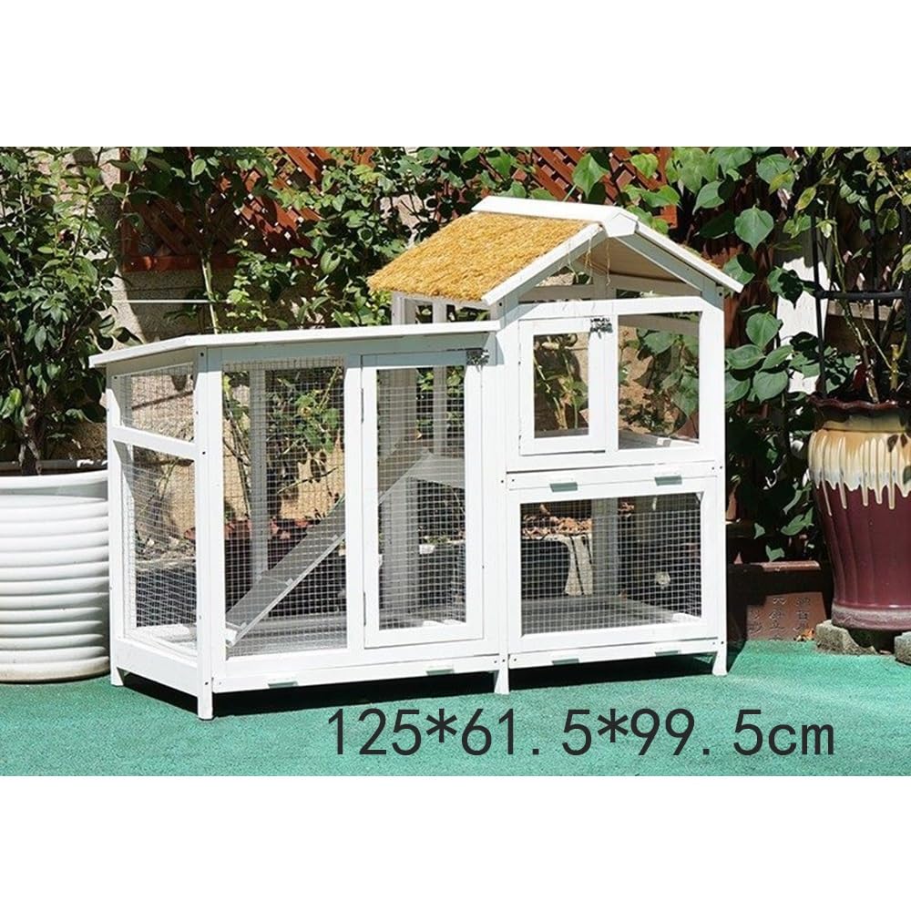 Rabbit Hutch Ultimate Outdoor Pet Rabbit Cage Stylish Home Villa Cozy Nest for Happy Bunnies
