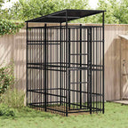 Large Outdoor Dog Kennel, Heavy Duty Powder-Coated Steel Pet Playpen for Big Breeds, Weatherproof Exercise Enclosure for Backyard, 302.4L x 75.6W x 78.7H inches