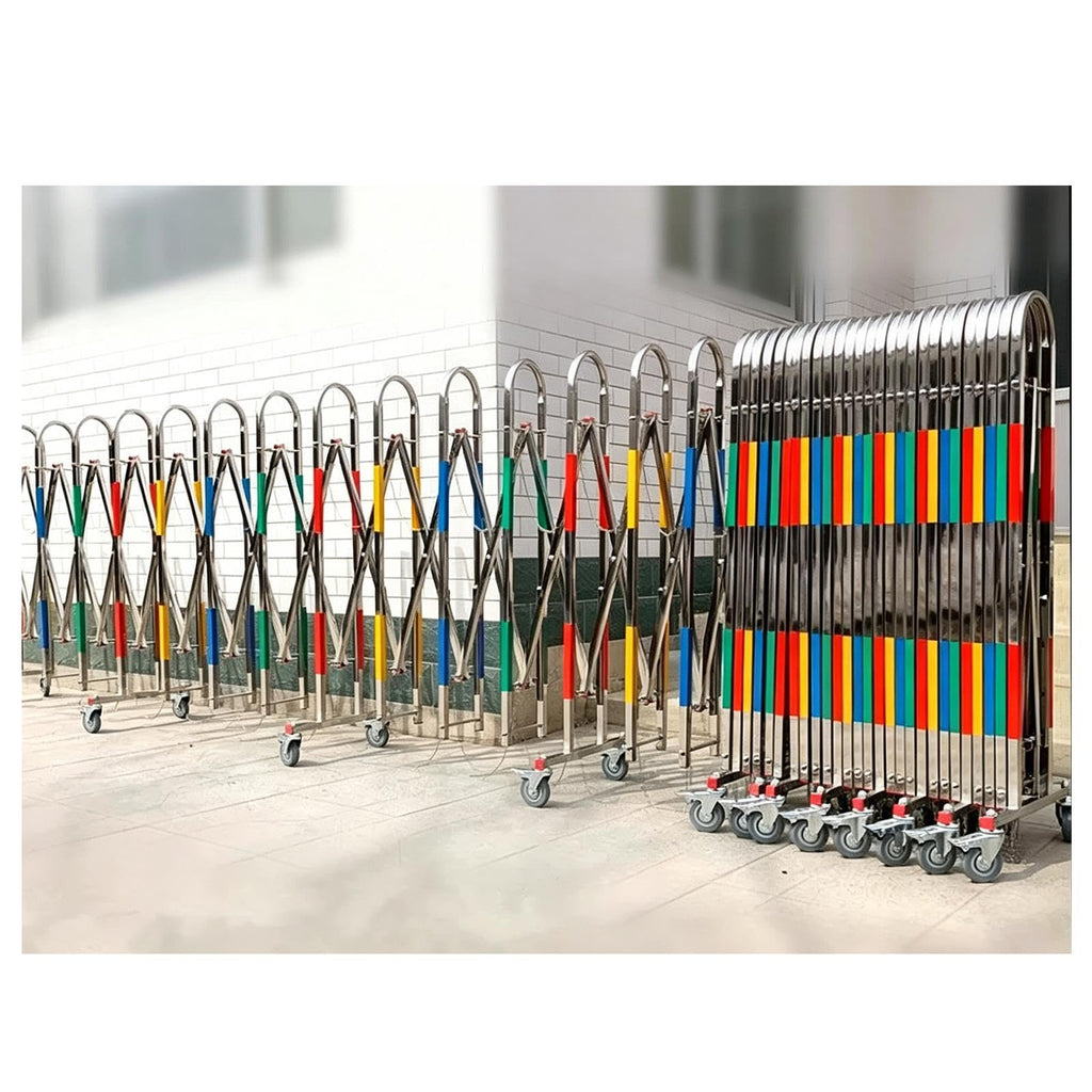 Retractable Outdoor Barrier Gate - Stainless Steel