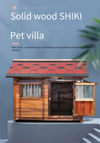 Dog Crate, Dog Cage Dog Crates Solid Wood Dog House Outdoor Rainproof Outdoor Pet Kennel Warm Large Dog Cage Winter Indoor Cage 6XL