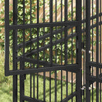 Large Outdoor Dog Kennel, Heavy Duty Powder-Coated Steel Pet Playpen for Big Breeds, Weatherproof Exercise Enclosure for Backyard, 302.4L x 75.6W x 78.7H inches