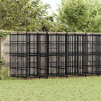 Large Outdoor Dog Kennel, Heavy Duty Powder-Coated Steel Pet Playpen for Backyard, Durable Enclosure for Dogs, Cats and Small Animals, 153.9 x 78.7 x 89.8 Inches