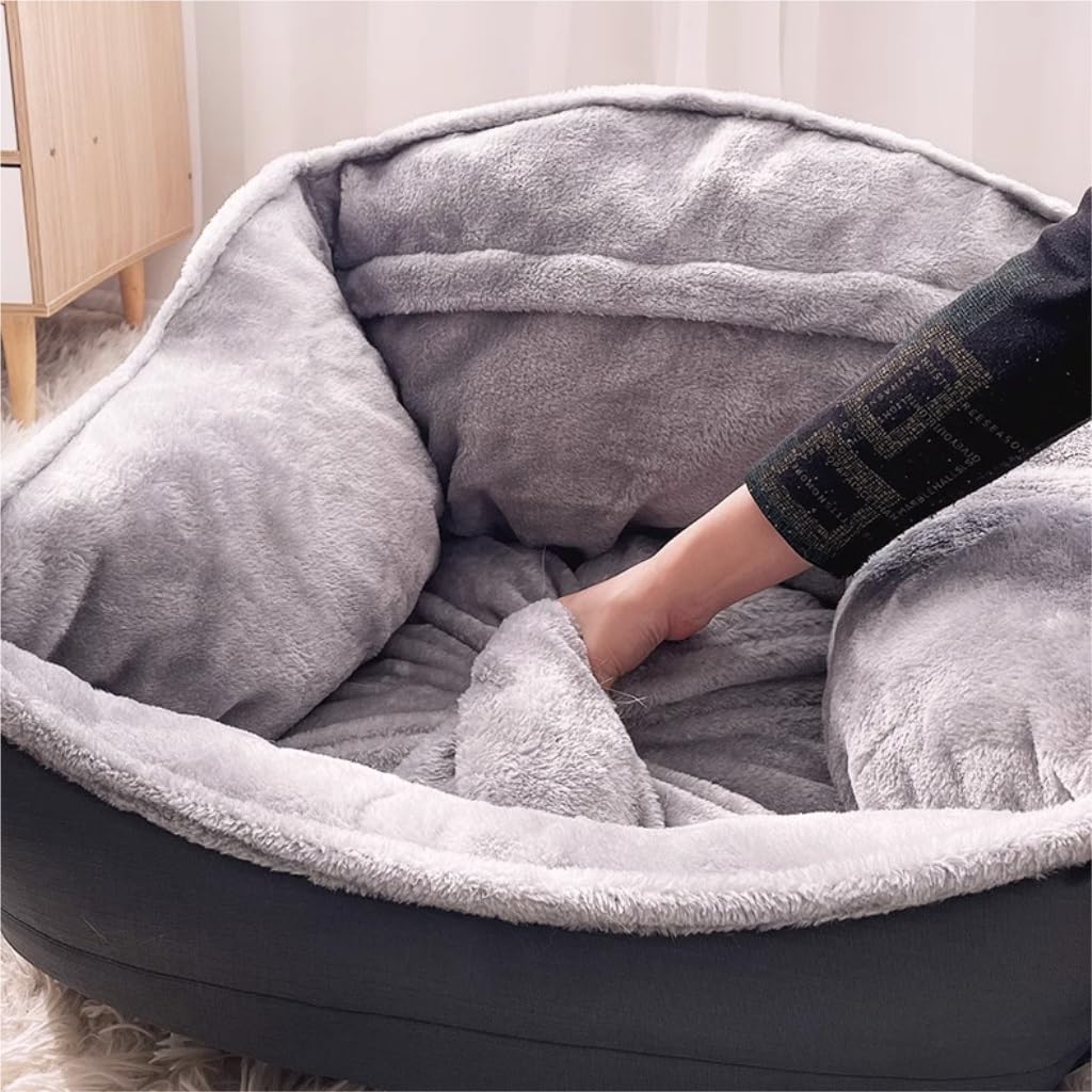 ALLC Dog Bed Kennel Autumn and Winter Soft Warm Large Dog Detachable Washable Dog Mattress Sofa Pet Supplies Cozy Sleeping Pet Bed for Cat and Dog (Color : One Color, Size : 75cm*60cm*39cm)