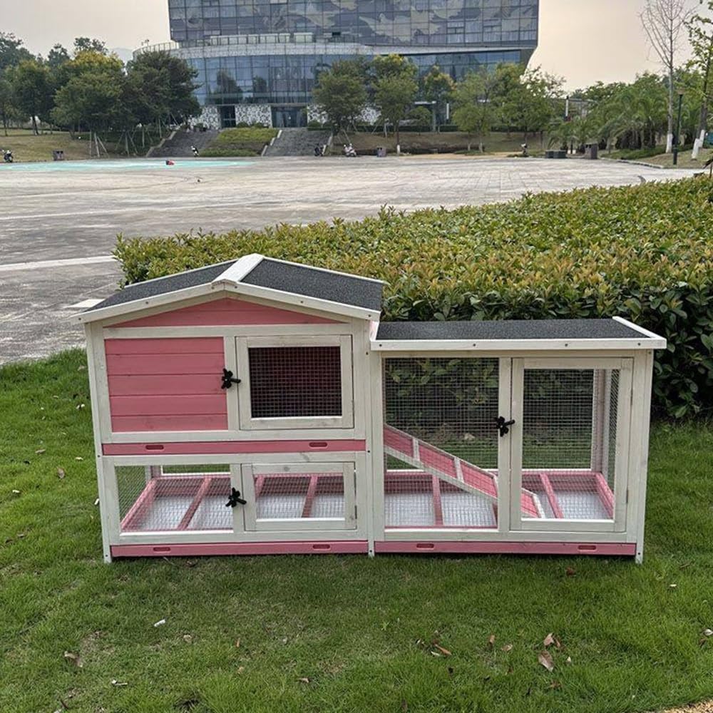 Hen House Premium Outdoor Pet Rabbit Cage The Perfect Home Villa & Snuggly Nest for Your Beloved Bunny Large Poultry Cage