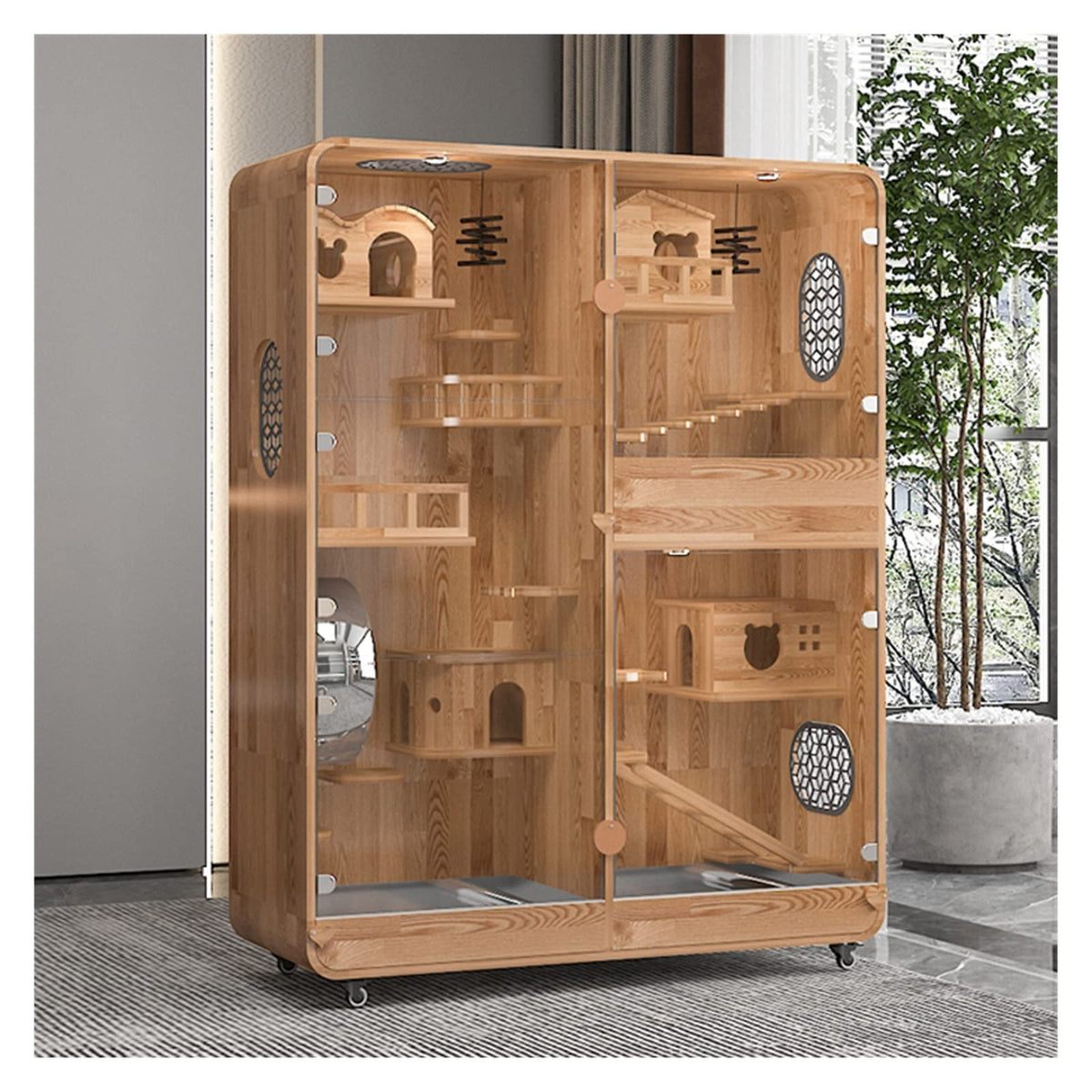cat Enclosure Small Pet House Cat Villa