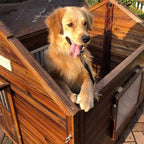 Dog Kennel, Wooden Luxury Dog House, Extra Strong Dog Cage, for Playing and Resting, for Small Medium Large Dogs Indoor Outdoor,A-XXL