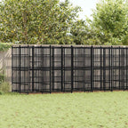 Large Outdoor Dog Kennel, Heavy Duty Powder-Coated Steel Pet Playpen for Big Breeds, Weatherproof Exercise Enclosure for Backyard, 302.4L x 75.6W x 78.7H inches