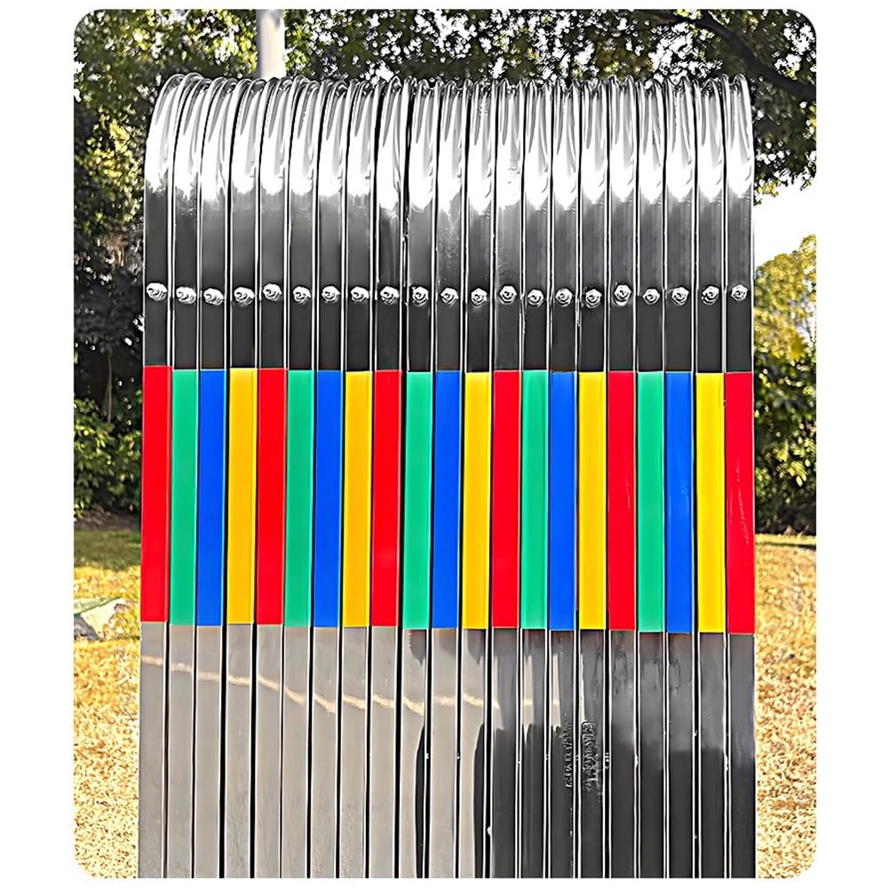Expandable Folding Door Gate - Mobile Safety Barrier with Casters, Stainless Steel Traffic Fence for Warehouse, Garage, Driveway (1.3x8m) - Versatile, Durable & Space-Saving Solution