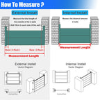 1.5ft-20.1ft L Doorway Removable Flood Defence Gates, Thickened Aluminum Flood Protection Barrier, Temporary & Long-Term Water Stopper Baffle for Garage Home(L-16.1ft/490.7cm/193")